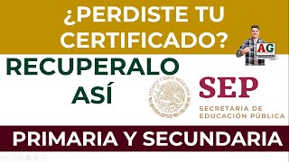 ¿Perdiste tu certificado RECUPERALO ASÍSEP [upl. by Akeit]