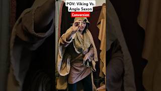 Viking Vs Anglo Saxon Conversion to Paganism and Christianity ✝️ shorts 🪓 🙏 [upl. by Inatsed9]