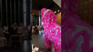 Malaysian Chinese new year lion dance performance at Japanese restaurant [upl. by Nnaeel834]