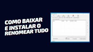 Como baixar e instalar o renomear tudo [upl. by Aizan]