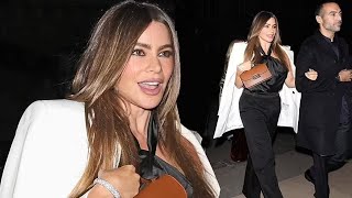 Sofia Vergara Dazzles at Paris Fashion Week [upl. by Nuhsed]