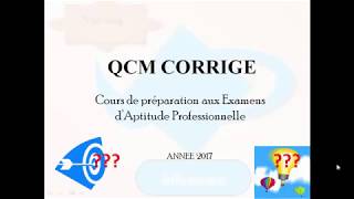 QCM CORRIGE [upl. by Erodoeht]