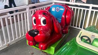 Jolly Roger 2002 Clifford the big red dog kiddie ride at Merrimack premium outlets [upl. by Eenhat]