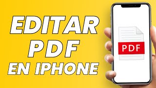 Cómo editar PDF en iPhone  Guía completa [upl. by Ecirtael]