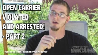 VETERANS OPEN CARRY RIGHTS VIOLATED AND ARRESTED  Part 2 [upl. by Nadya]