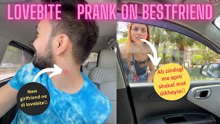 LOVEBITE PRANK ON BESTFRIEND🫦 prank [upl. by Aihsatsan514]