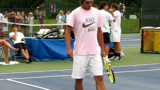 Rafa Nadals Warm Up Routine [upl. by Gawlas]