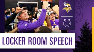 Kevin O’Connell’s Locker Room Speech After the Vikings Comeback Overtime Win Against the Colts [upl. by Betti]