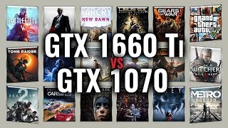 GTX 1660 Ti vs GTX 1070 Benchmarks  Gaming Tests Review amp Comparison  53 tests [upl. by Secor546]