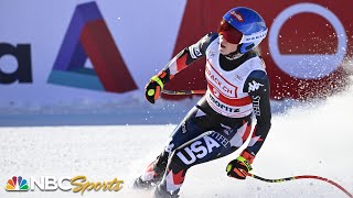 Mikaela Shiffrin secures her 91st World Cup victory with an exceptional downhill win  NBC Sports [upl. by Costello]