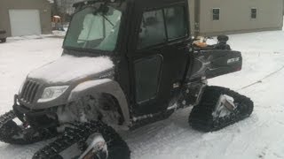 Arctic Cat Prowler 700 WITH TRACKS in DEEP SNOW TEST [upl. by Jolene]