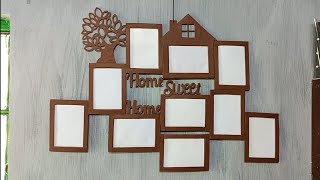 How To Make Photo Frame With Cardboard  Photo Frame Kaise Banaye  Cardboard  DIY  kscrafts [upl. by Phares]