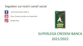 Calendario SuperLega Credem Banca 20212022 [upl. by Betthezul]