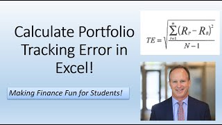 How to Calculate Portfolio Tracking Error in Excel [upl. by Odragde]