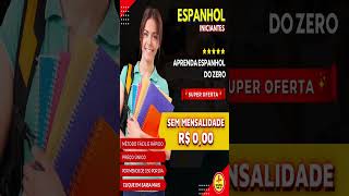 FALE ESPANHOL EM APENAS 30 DIAS  Clique no Link do Canal espanholsimples espanhol espanholbasico [upl. by Hoopes]