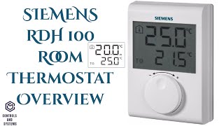 SIEMENS RDH 100 Room Thermostat  heating siemens System  hvac  Thermostat [upl. by Maryl]