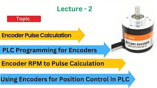 how to use encoder with plc  Encoder ppr calculation  Encoder Speed Calculation in PLC [upl. by Nepsa55]