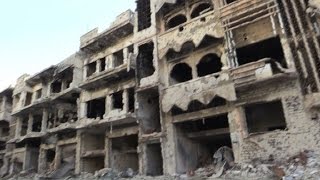 Erschütternde Bilder aus der zerstörten Stadt Homs [upl. by Yracaz]