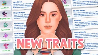 15 NEW TRAITS for your sims  Sims 4 Mod Review [upl. by Naiditch632]