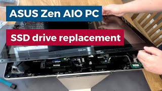 ASUS Zen AIO PC SSD drive replacement  Z240icH110 [upl. by Kuhlman]