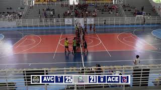 AVC X ACEPRÉJOGO E NARRAÇÃO AO VIVO  FASE GEUPO FESTIVAL ESPORTIVO VÔLEI [upl. by Llenet]