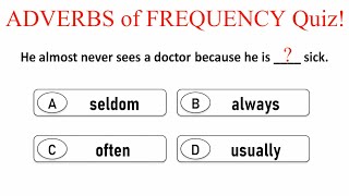 quotAdverbs of Frequencyquot Quiz English Grammar Quiz Learn and improve grammar [upl. by Rola]