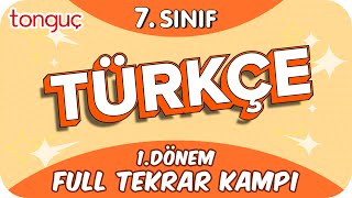 7 Sınıf Türkçe 1 Dönem Full Tekrar ♻ 2024 [upl. by Aneehsit]