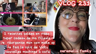 VLOG 231RECETTES SALEES FIMEESJORGANISE MON COIN MAKE UPMOULIN A CAFECADEAU DE MA FILLEULE [upl. by Onitrof]