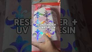 😮 Resin Paper  UV Art Resin  Mind Blowing [upl. by Ayet308]