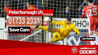 SAVE CAM  Peterborough United 21 Walsall  Liam Roberts penalty save [upl. by Cohleen]