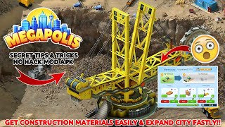 How To Get Construction Materials In Megapolis ✅️  Expand Your City Fastly In Megapolis 😍 [upl. by Gio364]