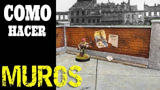 Ep 37 MUROS RÁPIDOS Y SENCILLOS How to make quick amp easy walls for wargames [upl. by Eelrefinnej]