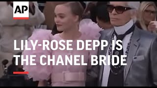 LilyRose Depp is the Chanel bride [upl. by Hartmunn444]