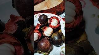 how to open mangosteen fruits tropicalfruit satisfying shortvideo viralshorts asmr [upl. by Biddick101]