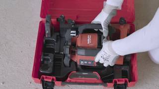 Laser rotativo Hilti PR 30HVSG Como alinhar Drywall [upl. by Anileva]