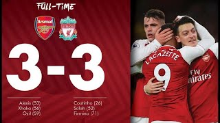 arsenal Vs liverpool 3 3 Premier League 2017 2018 Full Highlights HD [upl. by Barty]