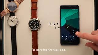 How To  Reset Kronaby Watch [upl. by Htnnek]