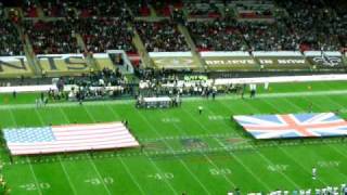 Wembley Stadium Chargers  Saints USA amp UK National Anthems [upl. by Kellie]