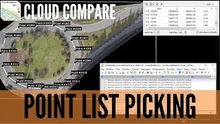 Cloud Compare  Point List Picking tool [upl. by Anaiviv]