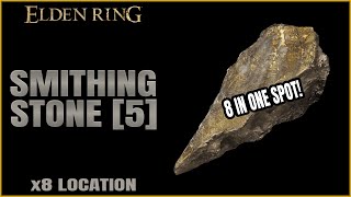 Elden Ring  All 8 Smithing Stone 5 Locations in Sellia Crystal Tunnel [upl. by Vonnie]