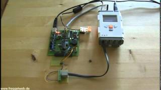 MyAVR Board MK2 with Lego® mindstorms nxt [upl. by Adniral]