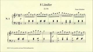 Schubert 8 Ländler D 378 No 1 [upl. by Leahcimnoj]