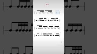 Master these common 32ndnote rhythms 🎵 rhythmpractice rhythmplayalong drumlessons drumming [upl. by Piane]