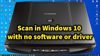 How to Scan a Document or Photo in windows 10 without software or driver [upl. by Eerok]