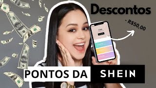 PONTOS DA SHEIN 7 formas para ganhar  tenha muito mais DESCONTO [upl. by Anuat]