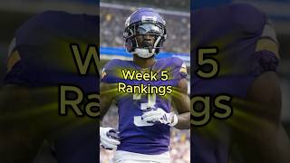 🏈 Week 5 Rankings fantasyfootball [upl. by Nudnarb]