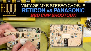 RETICON vs Panasonic Analog BBD Delay Chip Shootout Vintage MXR MX134 Stereo Choruses [upl. by Pitt594]