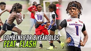 This 8 Year Old Football Combine Was INSANE Flash Balls Out amp Female Lineman DOMINATES The Boys [upl. by Adihaj]