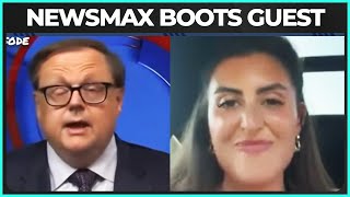 Watch Newsmax Host FREAK OUT And Abruptly End Interview [upl. by Jenifer292]