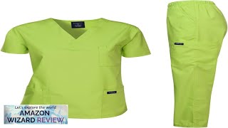 Dagacci Scrubs Medical Uniform Women and Man Scrubs Set Medical Scrubs Top Review [upl. by Brey683]